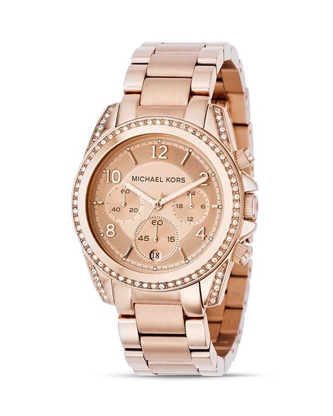 herrenuhr rosegold michael kors|michael kors rose gold tone.